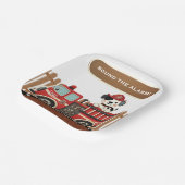 警報を鳴らす！消防車モダンの赤ちゃんシャワー ペーパープレート (傾斜あり)