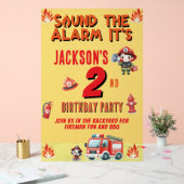 警報を鳴らせ!消防士 誕生日パーティー(年齢不問) アクリルサイン (ウェディング)