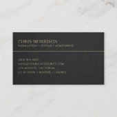 警報システム設置 名刺 (裏面)