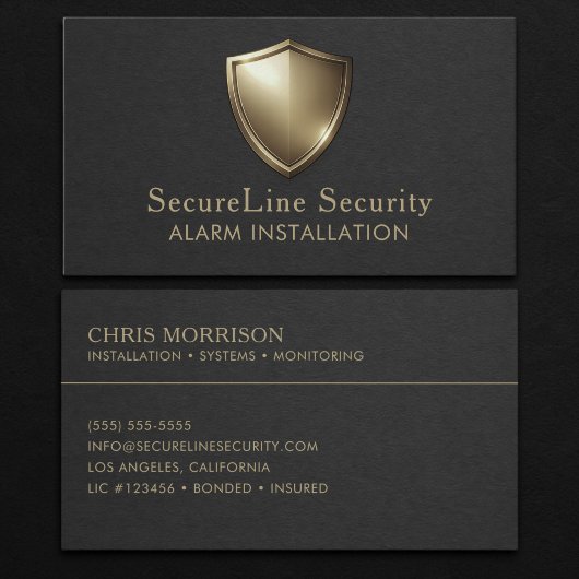 警報システム設置 名刺