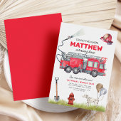 警報トラック誕生日 招待状