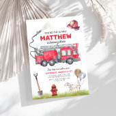 警報トラック誕生日 招待状