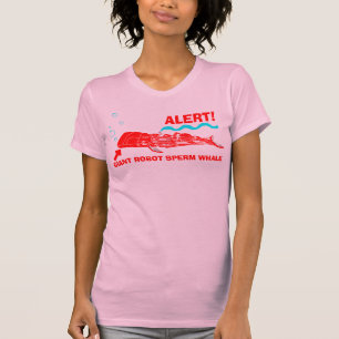 警報! 巨大なロボットマッコウクジラ Tシャツ