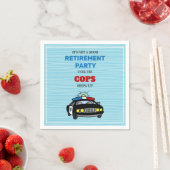 警官おもしろいが現れるまでは良いパーティーではない スタンダードカクテルナプキン (インサイチュ)