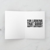 警官おもしろいの誕生日カード カード (内部)