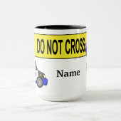 警官おもしろいコーヒーマグのパーソナライズ! マグカップ (中央)