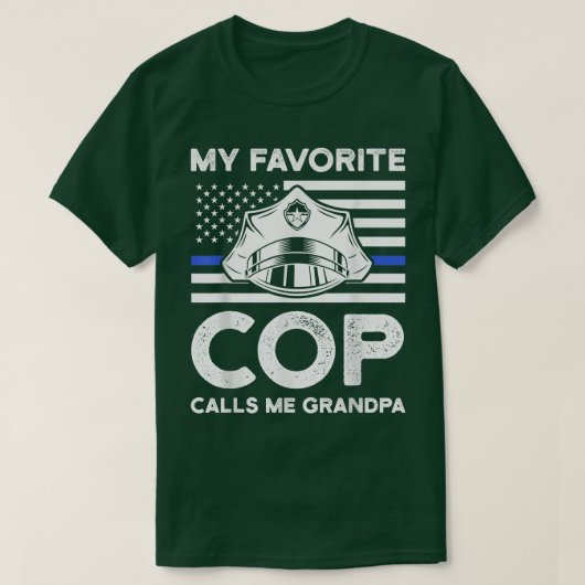 警官お気に入りのが俺に警察署のグランドと呼ぶ Tシャツ (デザイン正面)
