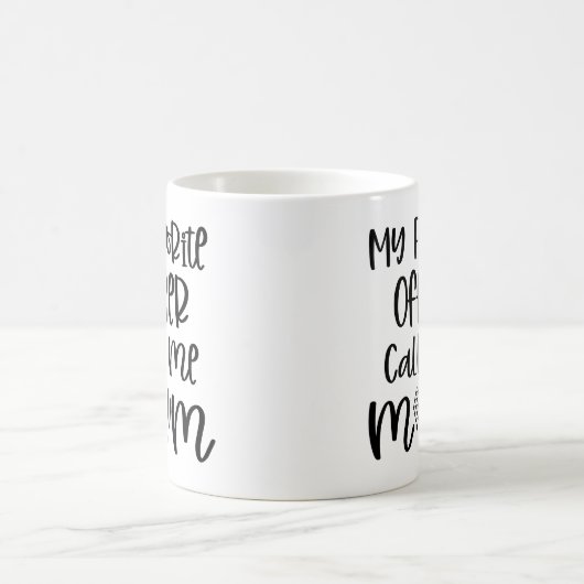 警官お気に入りのは私をママ警察のギフトと呼ぶ コーヒーマグカップ (中央)