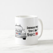 警官があなたの緊急事態にいかに答えるか コーヒーマグカップ (正面右)