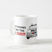 警官があなたの緊急事態にいかに答えるか コーヒーマグカップ (正面左)