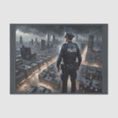 警官が君に市を保護見る 薄葉紙 (正面)