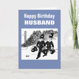 警官が警察署で火災に対処 カード