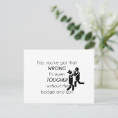 警官が贈り物をジョークにする ポストカード (スタンド正面)