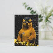 警官くま! ポストカード (スタンド正面)