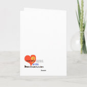 警官とサンタリいけなストのクリスマスカード シーズンカード (裏面)