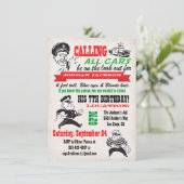 警官と強盗の誕生日パーティーの招待 招待状 (スタンド正面)