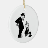 警官と泥棒 セラミックオーナメント (右)