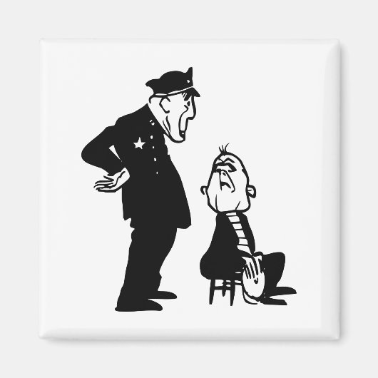 警官と泥棒 マグネット (正面)