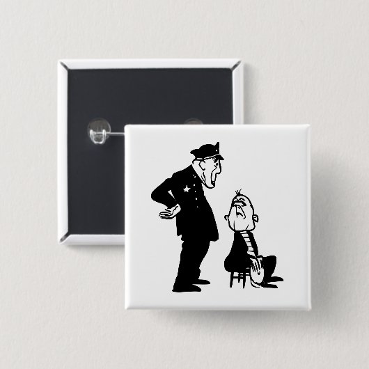 警官と泥棒 缶バッジ (正面&裏面)