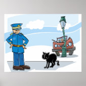 警官と黒猫 ポスター (正面)