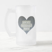 警官のお母さん フロストグラスビールジョッキ (左)