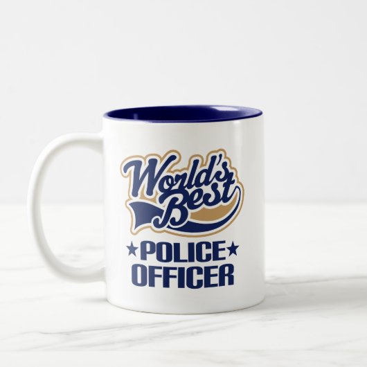 警官のギフト ツートーンマグカップ (左)