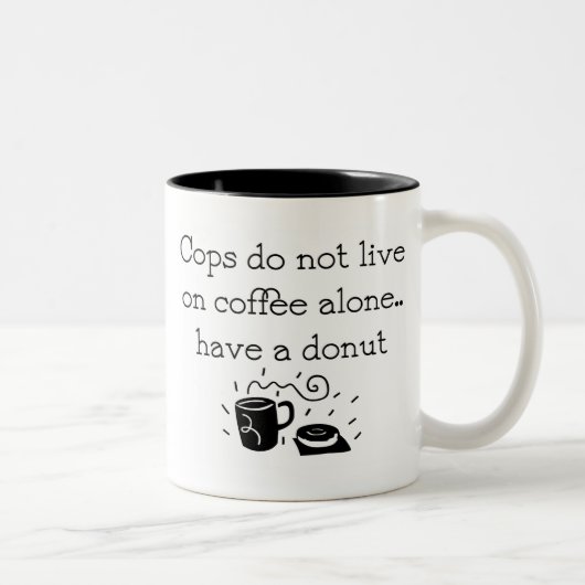 警官のコーヒー・マグ ツートーンマグカップ (右)