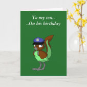 警官のチョコレートまたはミントのReptilianの鳥1 カード (黄色い花)