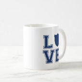 警官のバッジ- L O V E コーヒーマグカップ (正面右)