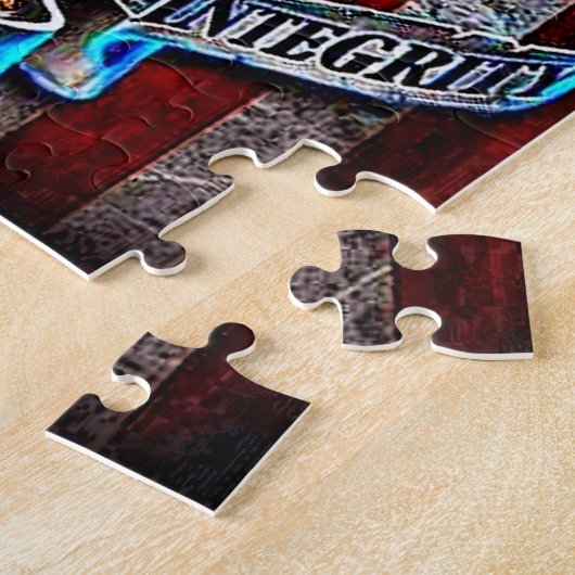 警官のパズル ジグソーパズル (側面)