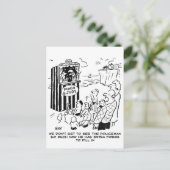 警官のパンチとジューディのジョーク ポストカード (スタンド正面)