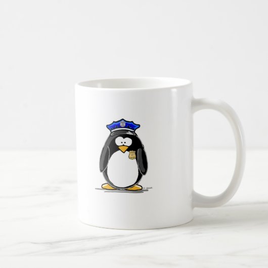 警官のペンギン コーヒーマグカップ (右)