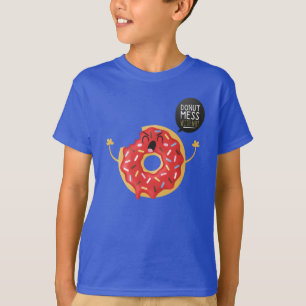 警官のワイシャツのカッコいい私とのユニセックスなドーナツ混乱 Tシャツ