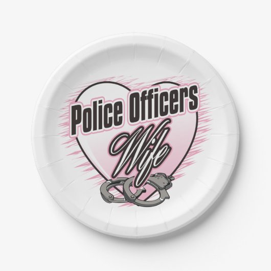 警官の妻 ペーパープレート (正面)