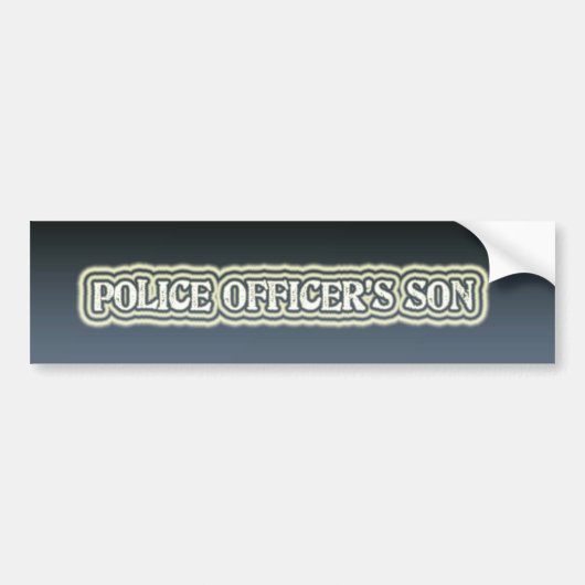 警官の息子 バンパーステッカー (正面)
