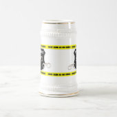 警官の犯罪現場ビールステイン ビールジョッキ (中央)