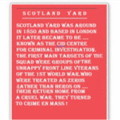 警官の盗賊の歴史 シール (正面)