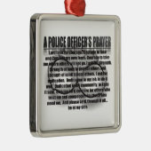 警官の祈りの言葉のオーナメント メタルオーナメント (右)