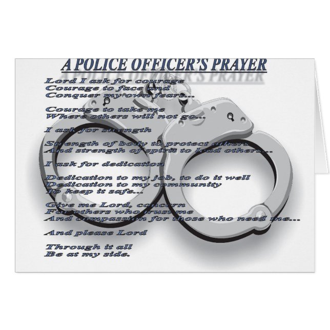 警官の祈りの言葉 (正面横)