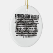 警官の祈りの言葉 セラミックオーナメント (右)