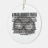 警官の祈りの言葉 セラミックオーナメント (左)