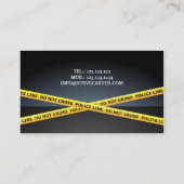 警官の警察官の警官Criminalistカード 名刺 (裏面)