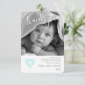 警官の《キリスト教》洗礼式や命名式の洗礼の写真は感謝していしています サンキューカード (スタンド正面)