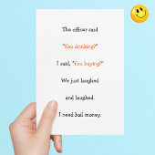 警官は冗談を言って警察のおもしろいユーモアを飲んでいると シーズンカード