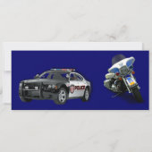 警官カスタムな退職のパーティの招待状 招待状 (裏面)