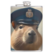 警官カピバラ：平和を守る、 フラスク (正面)