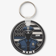 警官キーチェーン