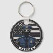 警官キーチェーン キーホルダー (裏面)