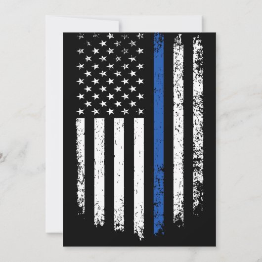 警官引退・卒業・誕生日 招待状 (裏面)