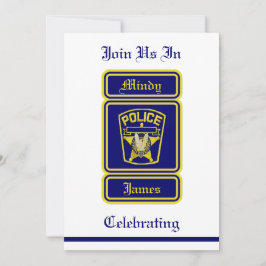 警官結婚式招待状 招待状